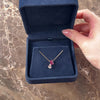 Estate Small 10k Rose Gold 1.13ct Pink Garnet .55ct Morganite Fantastic Toi Et Moi Pendant - Video showing the piece