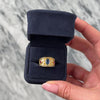 Vintage 14k Yellow Gold 1.1ct Sapphire Ruby Diamond Bold Wide Band Ring - Video showing the piece