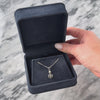 Antique 14k White Gold Diamond Pearl Circles Charm / Pendant - Video showing the piece