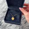 Vintage Small 14k Yellow Gold Saint Christopher Medallion Charm / Pendant - Video showing the piece