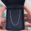 Vintage Italian Platinum Gleaming Flat Cable 1.8mm Chain - Video showing the piece
