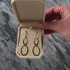 Vintage 14k Yellow Gold Graduated Ovals Dangle Earrings - Video showing the piece