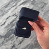 Vintage 18k White Gold Diamond Tall Architectural Solitaire Ring - Video showing the piece
