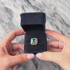 Vintage 10k Yellow Gold 7.77ct Blue Topaz Bright Rope-Framed Cocktail Ring - Video showing the piece