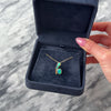 Vintage 14k Yellow Gold Diamond Opal Doublet Vibrant Accented Oval Slide Pendant - Video showing the piece
