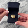 Vintage Large 10k Yellow Gold Diamond Regal Lion Head Ring - Video showing the piece