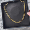 Vintage Italy 14k Yellow Gold Pretty Curb Link Necklace - Video showing the piece