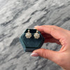 Antique Rare 18k & 14k Rosy Yellow Gold 5.53cttw Old Mine Cut Diamond Earrings