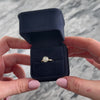 Vintage 14k Yellow & White Gold .79ct Old Mine Cut Diamond Diamond Tall Mirroring Cluster Ring - Video showing the piece