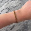 Vintage Italian 14k Yellow Gold Architectural Open Link Bracelet - Video showing the piece