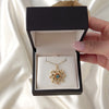 Vintage 14K Yellow Gold Blue Zircon Pinwheel Pendant - Video showing the piece