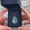 Antique Art Deco 14k Yellow Gold Blue Guilloche Enamel Locket Pendant - Video showing the piece