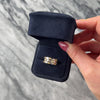 Vintage 18k White & Yellow Gold Two Tone X Crossover Ring - Video showing the piece