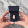 Antique Art Deco 14k White Gold Shell Rare Ornate Elegant Cameo Locket Ring - Video showing the piece