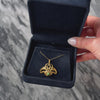 Antique Large Art Nouveau 10k Yellow Gold Jade Sinuous Leaves Pendant - Video showing the piece