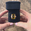 Vintage 14k & 10k Rosy Yellow Gold 26.2ct Citrine Ruby Oversized Honey Statement Cocktail Ring - Video showing the piece