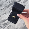 Vintage 14k Yellow Gold Opal Diamond Open Shoulders Ring - Video showing the piece
