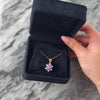 Vintage 14k Yellow Gold 2.9ct Lavender Jade Amethyst Pearl Fabulous Burst Halo Cabochon Pendant - Video showing the piece