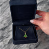 Vintage 14k Yellow Gold Enamel Pine Tree Charm / Pendant - Video showing the piece