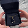 Vintage 14k Yellow Gold Diamond Large Dimensional Lucky Wishbone Charm / Pendant - Video showing the piece