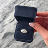 Antique Art Deco Platinum .89cttw Old European Old Mine Cut Diamond Striking Geometric Milgrain Ring - Video showing the piece