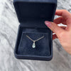 Vintage 14k White Gold 1.21ct Aquamarine Diamond Glinting Aquatic Stack Pendant - Video showing the piece