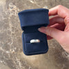 Vintage 18k White Gold [Custom Carat] Domed Bubble Band Ring - Video showing the piece