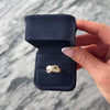 Vintage 18k Yellow Gold .66cttw Diamond Stunning Mixed-Cut Channel Swirl Ring - Video showing the piece
