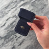Vintage 10k Yellow Gold Bloodstone Diamond Entwined Dimensional Trio Ring - Video showing the piece