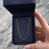 Vintage 1.3mm 14k Yellow Gold Double Cable Link Chain - Video showing the piece