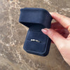 Estate Platinum Diamond Scalloped Milgrain Accent Band Ring - Video showing the piece