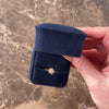 Vintage 14k Yellow Gold Old European Cut Diamond Delicate Bypass Flower Ring - Video showing the piece