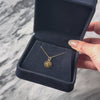 Antique 14k Yellow Gold Blue Synthetic Sapphire Satin Bezel Wheel Charm / Pendant - Video showing the piece