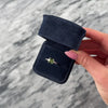 Estate 14k White Gold 1.4ct Green Sapphire Diamond Stunning Cushion Ring - Video showing the piece