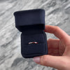 Vintage 18k White Gold Red Enamel Band Ring - Video showing the piece
