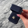Vintage 14k Yellow Gold Blue Sapphire Diamond Lovely Flowing Cluster Ring - Video showing the piece
