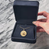 Vintage Large 14k Yellow Gold Natural Old Mine Diamond Synthetic Ruby Hand Pendant - Video showing the piece