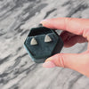 Vintage 18k White Gold .6cttw Diamond Brilliant Trilliant Earrings - Video showing the piece