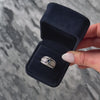 Vintage 18k White Gold Sapphire .456cttw Diamond Dramatic Pavé Statement Ring - Video showing the piece