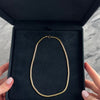 Vintage 14k Yellow Gold Fluid Snake Chain Necklace 15.25