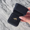 Antique Victorian 14k Yellow Gold Old Mine Cut Diamond Toi Et Moi Ring - Video showing the piece