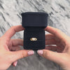 Vintage 14k Yellow Gold Pearl Carved Laurel Shoulder Ring - Video showing the piece