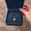 Vintage 14k Yellow Gold Articulating Propeller Airplane Charm / Pendant - Video showing the piece