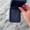 Vintage 14k White Gold 1mm Dainty Cable Chain - Video showing the piece