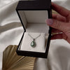 Abbott & Oaks 18k White Gold Tsavorite Diamond Tear Of Light Necklace - Video showing the piece