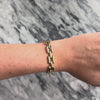 Vintage 14k Yellow Gold Classic Rectangular Link Bracelet - Video showing the piece