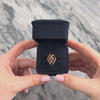 Vintage 10k Yellow Gold 2.59cttw Garnet Floral Cluster Ring - Video showing the piece