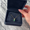 Vintage 14k Yellow Gold .86ct Emerald Diamond Elegant Baguette Accented Pendant - Video showing the piece