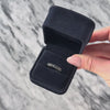 Vintage 18k White Gold Blue Sapphire Fan Ring - Video showing the piece