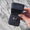 Vintage 14k Yellow Gold 6.3ct Garnet Diamond Open Shoulder Cocktail Ring - Video showing the piece
